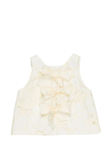 Top con fiocchi MISS GRANT KIDS | MG1713AVORIO